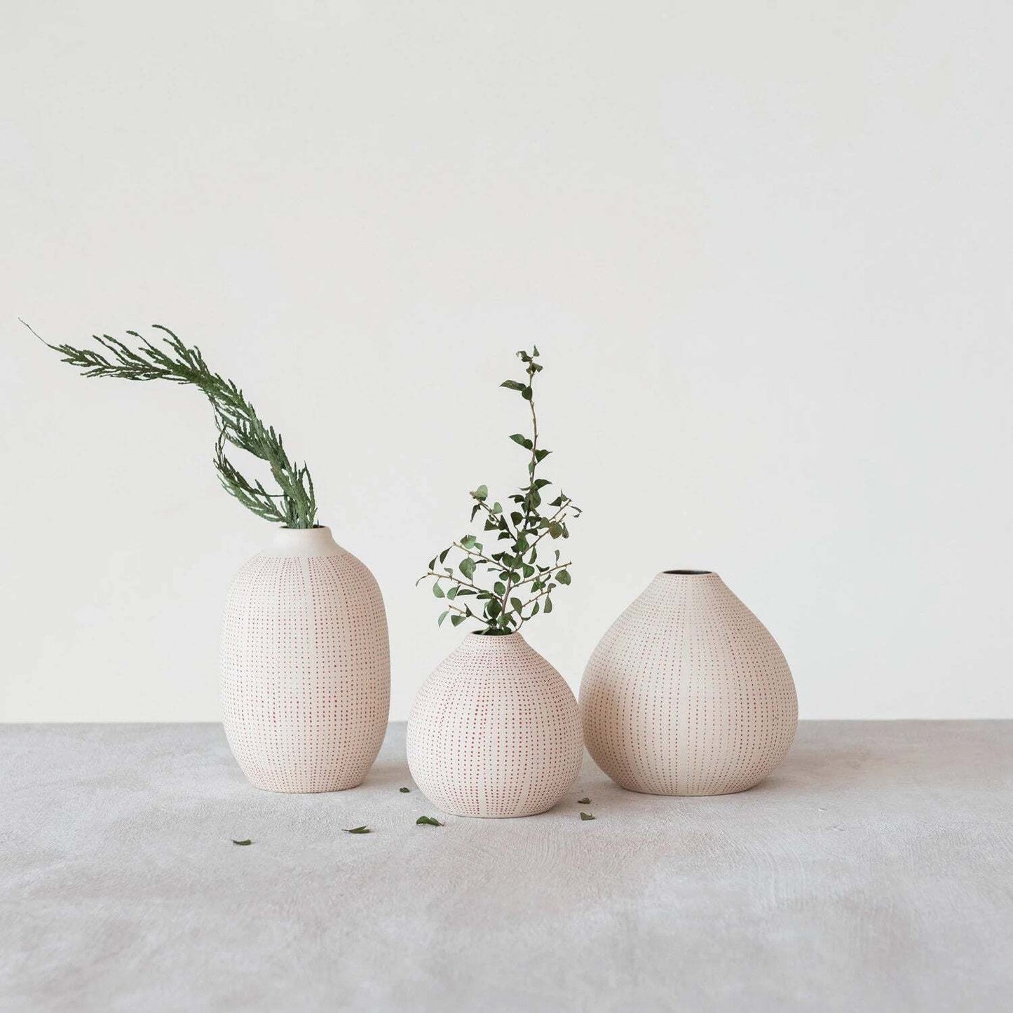 Large Textured Stoneware Vase