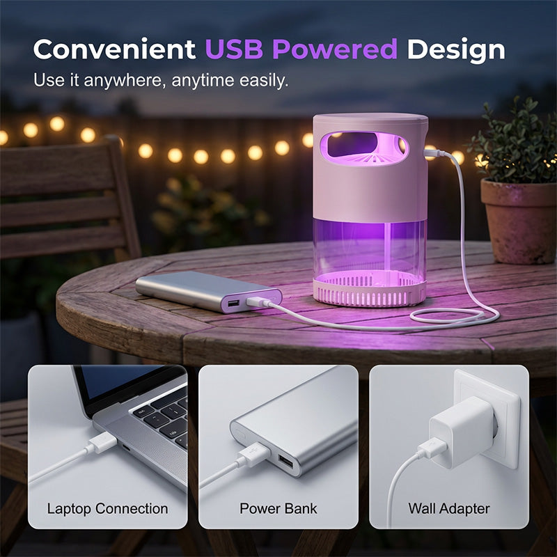 🥳2026 HOT SALE🥳💞50K+ SOLD!🦟🔇 50% OFF! UV Mosquito Killer Lamp – USB powered, chemical‐free, ultra‐quiet. 50K+ sold for peaceful sleep. 🌙✨