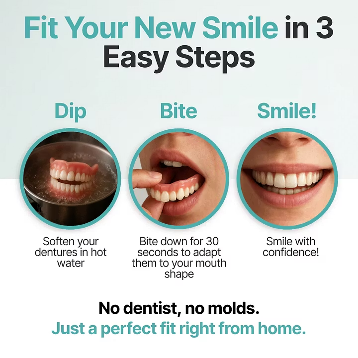 Cheeroll®Custom-Fit Dentures ⏰ ENDS TODAY • 70% OFF | Smile with Confidence
