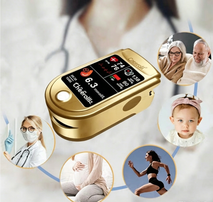 🩸Health America Subsidized Product | Cheeroll® Professional 12in1 Glucose & Vital Signs Monitor-Painless, Fast, Precise& FDA-Backed(Made in California, USA)